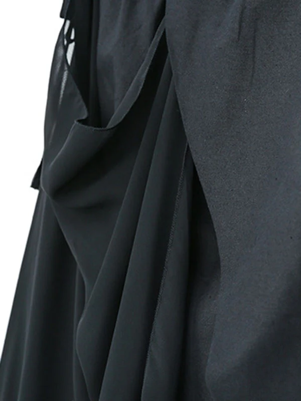 Harem Pants Loose Pleated Solid Color Ninth Pants - Image 21