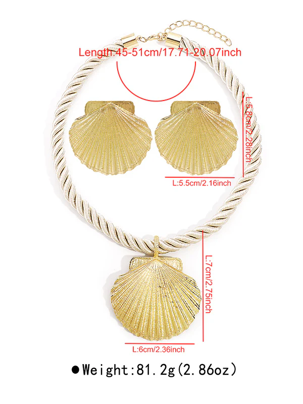 Heart Shape Drop Earrings + Necklaces Accessories - Image 7