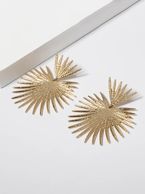 Heart Shape Hollow Solid Color Earrings Accessories - Image 6
