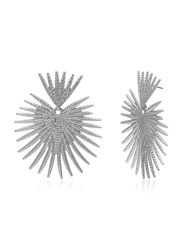 Heart Shape Hollow Solid Color Earrings Accessories - Image 7