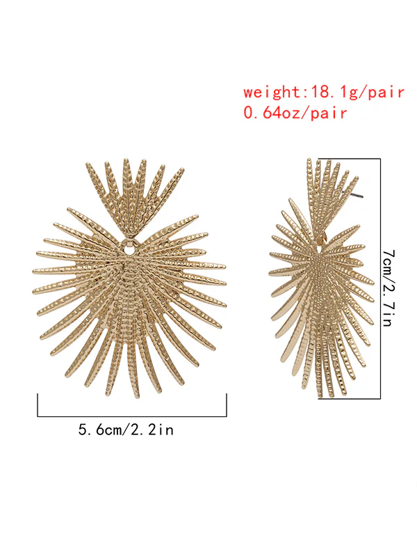 Heart Shape Hollow Solid Color Earrings Accessories - Image 9