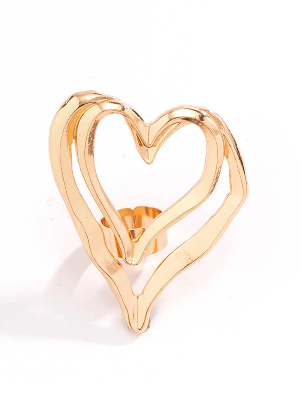 Heart Shape Solid Color Rings Accessories - Image 6
