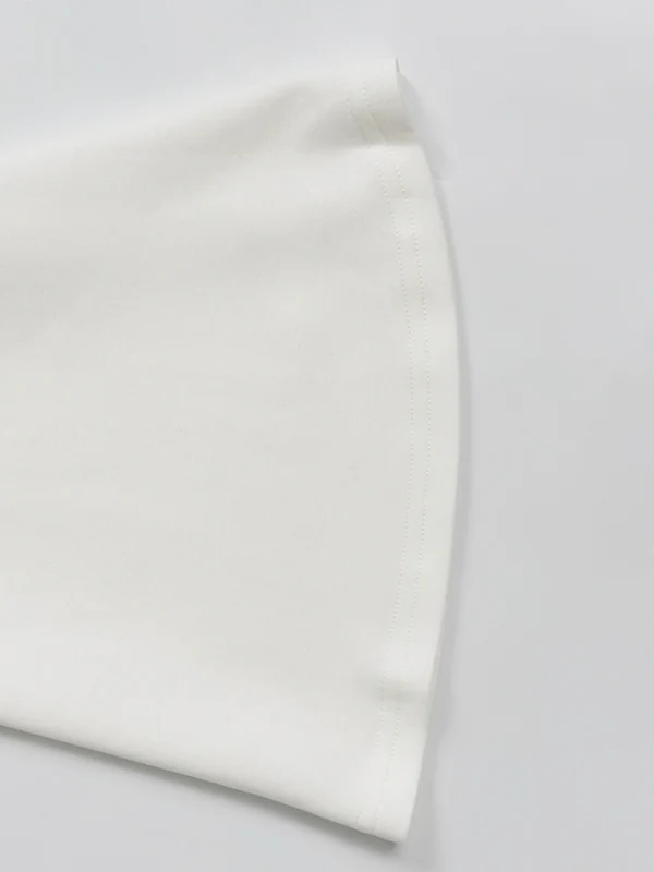 High-Low Long Sleeves Asymmetric Solid Color One-Shoulder Maxi Dresses - Image 8