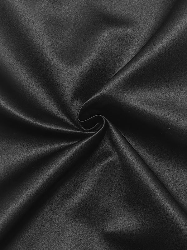 High-Low Loose Solid Color Split-Joint Round-Neck Midi Dresses - Image 6