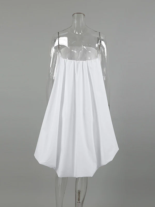 High-Low Sleeveless Elasticity Pleated Solid Color Split-Joint Tube Blouses&Shirts Tops - Image 14
