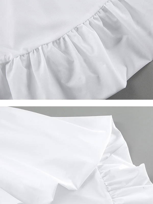 High-Low Sleeveless Elasticity Pleated Solid Color Split-Joint Tube Blouses&Shirts Tops - Image 16