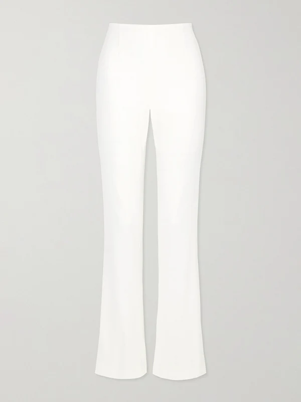 High-Low Wrap Falbala Solid Color V-Neck Shirts Tops&Pants Two Pieces Set - Image 3