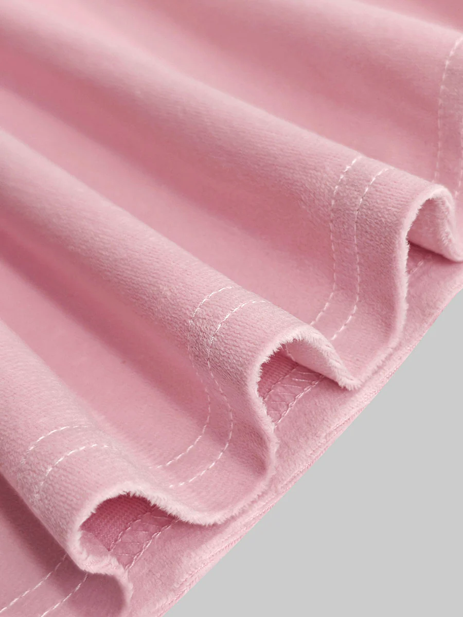 High Waisted Elasticity Pleated Pockets Solid Color Skirts Bottoms - Image 10