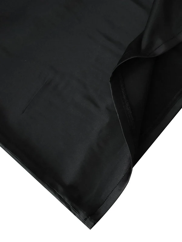 High Waisted Elasticity Solid Color Split-Joint Skirts - Image 11