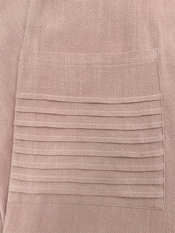 High Waisted Long Sleeves Pockets Solid Color High Neck Jumpsuits - Image 5