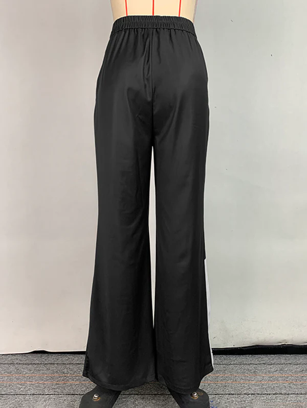 High Waisted Loose Flower Print Pants Trousers - Image 7