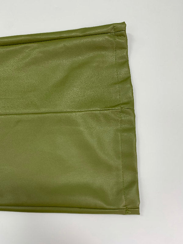 High Waisted Loose Pleated Pockets Split-Joint Pants Trousers - Image 9