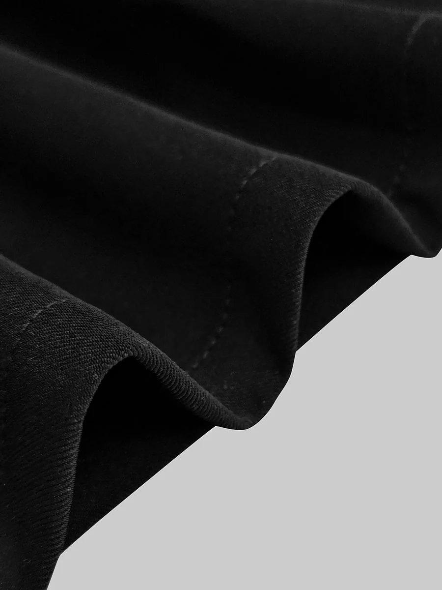 High Waisted Loose Pleated Solid Color Pants - Image 13