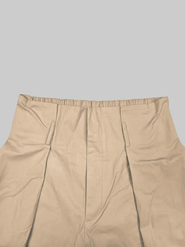 High Waisted Loose Pleated Solid Color Split-Joint Pants Trousers - Image 6