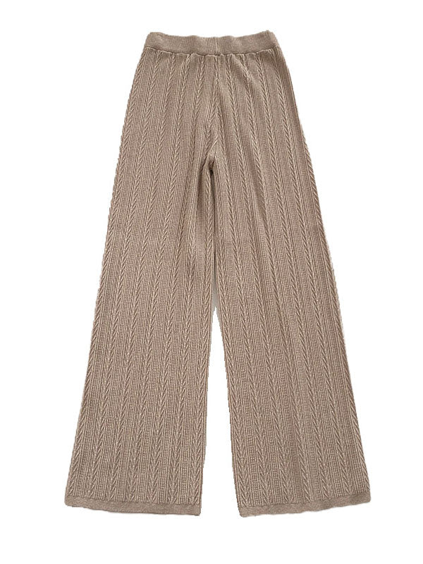 High Waisted Loose Solid Color Pants Trousers - Image 11