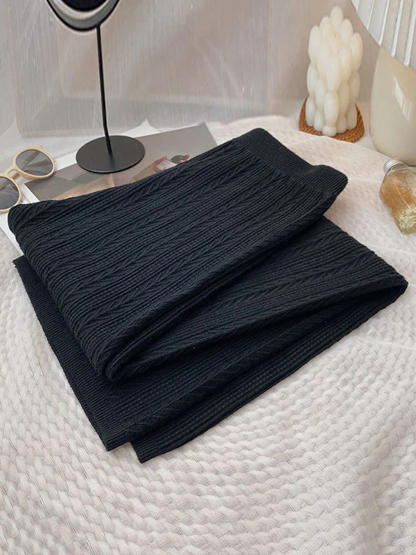 High Waisted Loose Solid Color Pants Trousers - Image 6