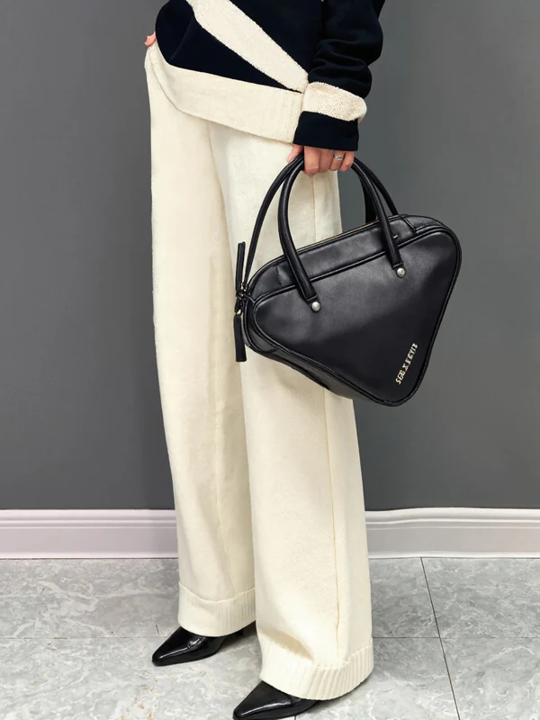 High Waisted Loose Solid Color Pants Trousers - Image 2