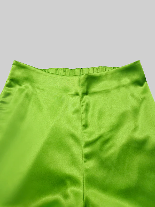 High Waisted Wide Leg Solid Color Split-Joint Pants Trousers - Image 16