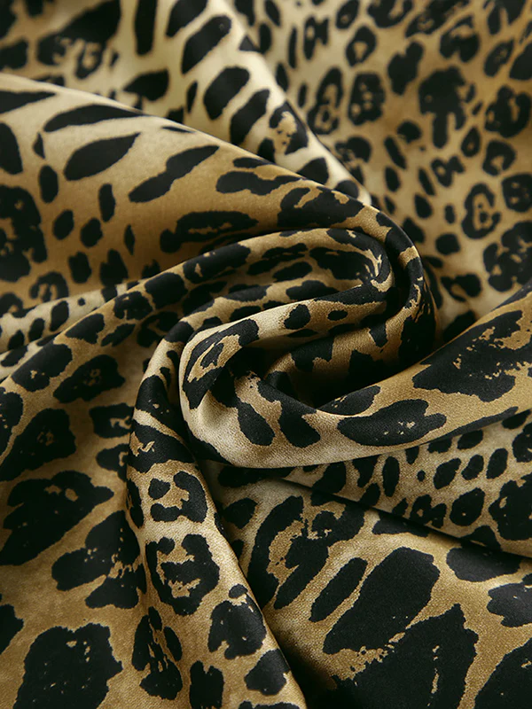 High Waisted Mermaid Leopard Split-Joint Skirts - Image 7