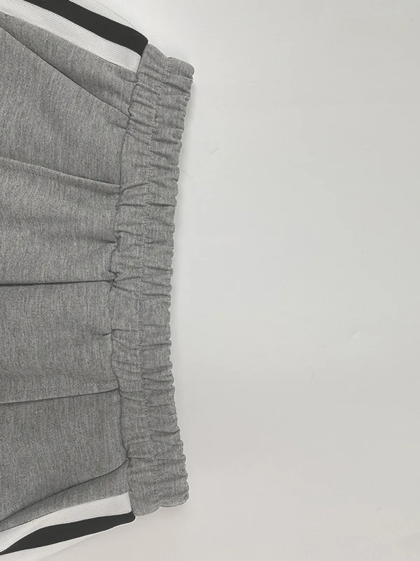 High Waisted Split-Joint Striped Pants Trousers - Image 7