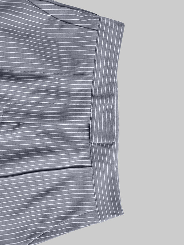 High Waisted Split-Joint Suit Pants - Image 5