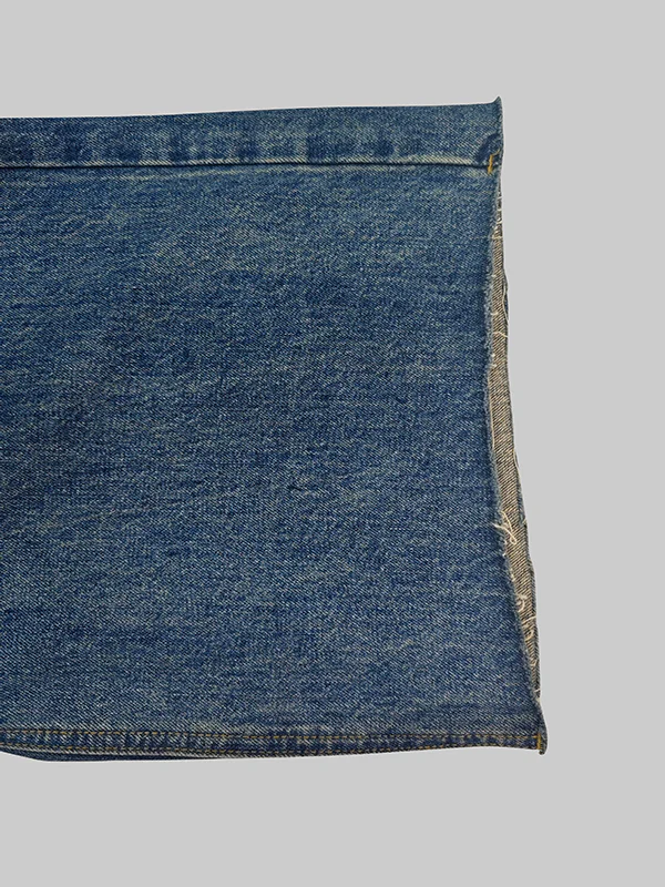 High Waisted Straight Leg Gradient Split-Joint Jean Pants Bottoms - Image 9