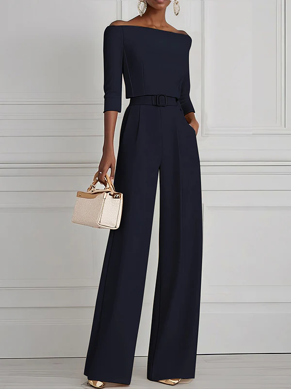 High Waisted Straight Leg Pleated Solid Color Split-Joint Pants Trousers - Image 13