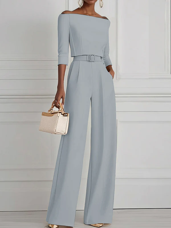 High Waisted Straight Leg Pleated Solid Color Split-Joint Pants Trousers - Image 14