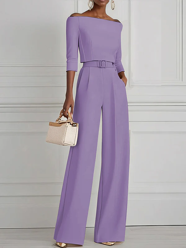 High Waisted Straight Leg Pleated Solid Color Split-Joint Pants Trousers - Image 15