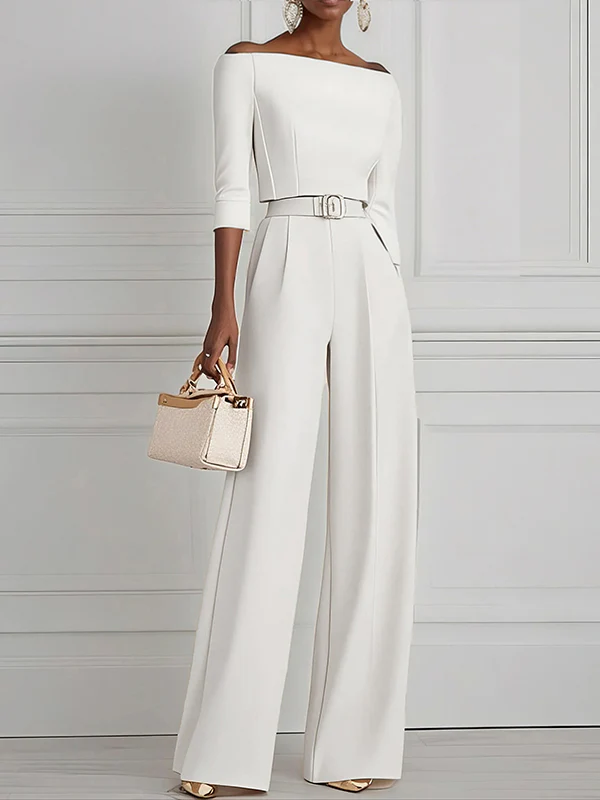 High Waisted Straight Leg Pleated Solid Color Split-Joint Pants Trousers - Image 16