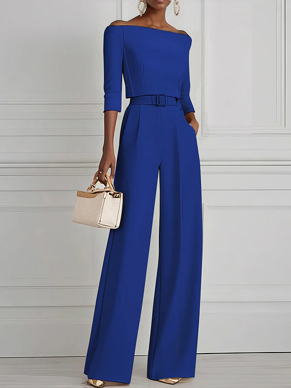 High Waisted Straight Leg Pleated Solid Color Split-Joint Pants Trousers - Image 18