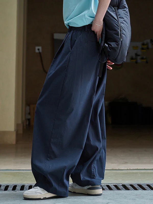 High Waisted Wide Leg Pleated Casual Pants Bottoms Trousers - Image 11