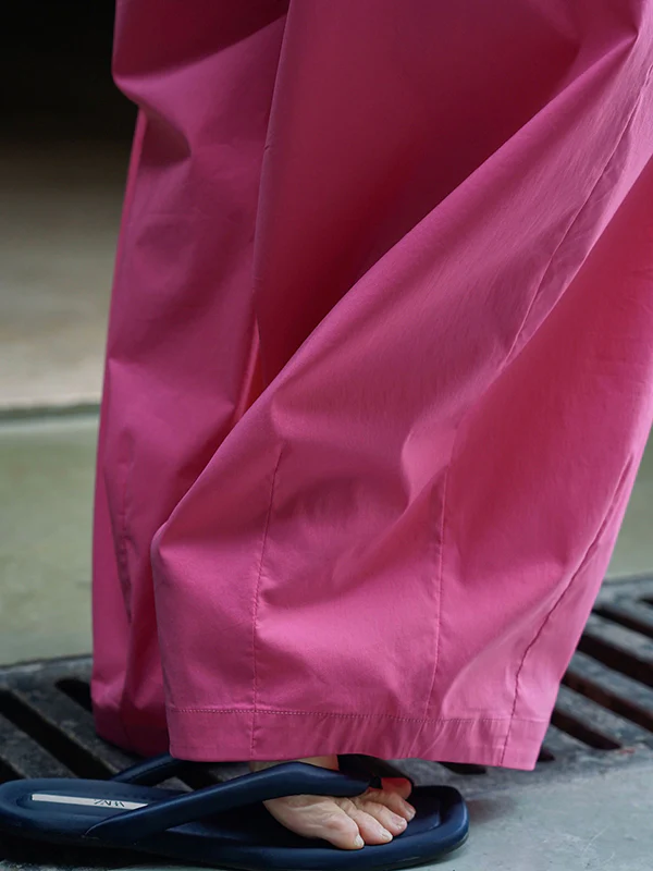High Waisted Wide Leg Pleated Casual Pants Bottoms Trousers - Image 15