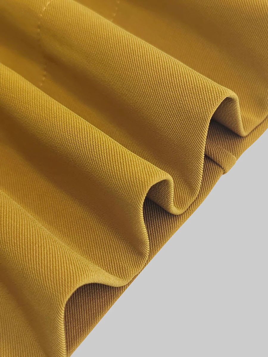 High Waisted Wide Leg Solid Color Split-Joint Pants Trousers - Image 6