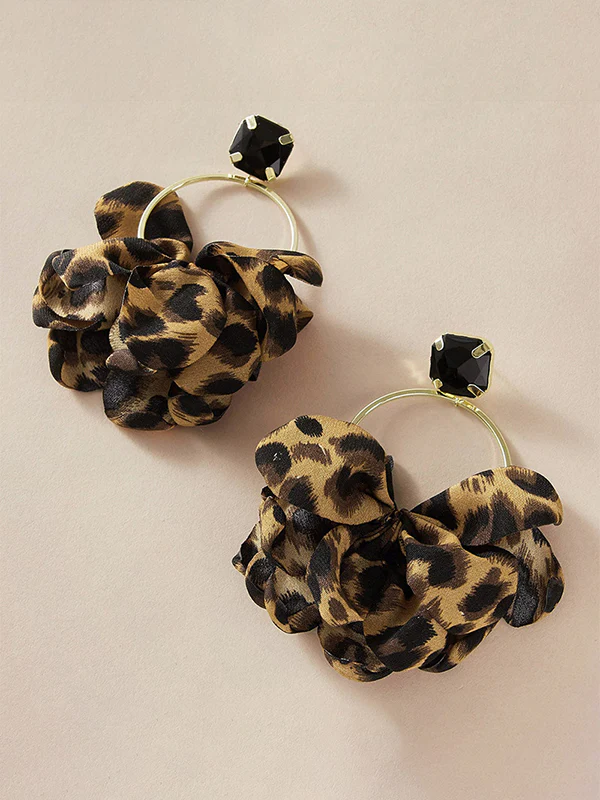 Hollow Leopard Split-Joint Earrings Accessories - Image 7