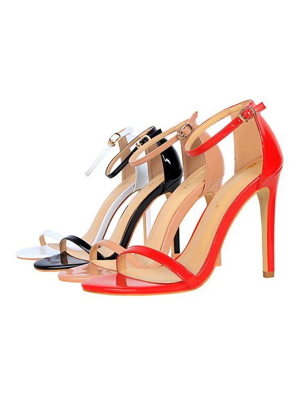 Hollow Open Toe Split-Joint Pumps Sandals - Image 10