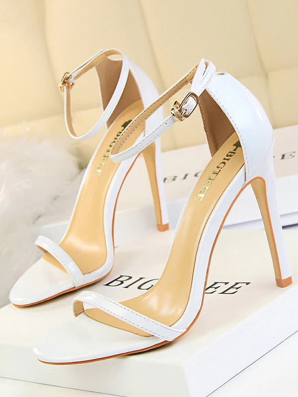 Hollow Open Toe Split-Joint Pumps Sandals - Image 3