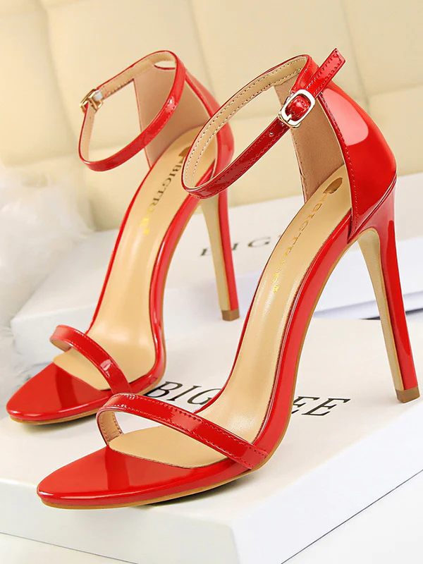 Hollow Open Toe Split-Joint Pumps Sandals - Image 4