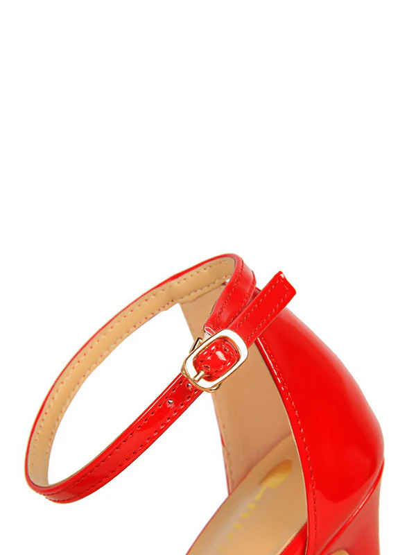 Hollow Open Toe Split-Joint Pumps Sandals - Image 8