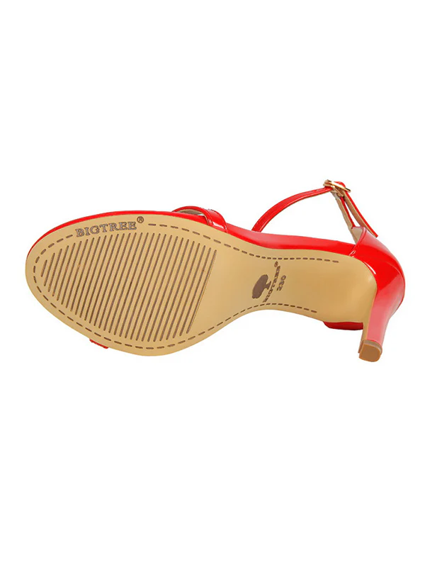 Hollow Open Toe Split-Joint Pumps Sandals - Image 9
