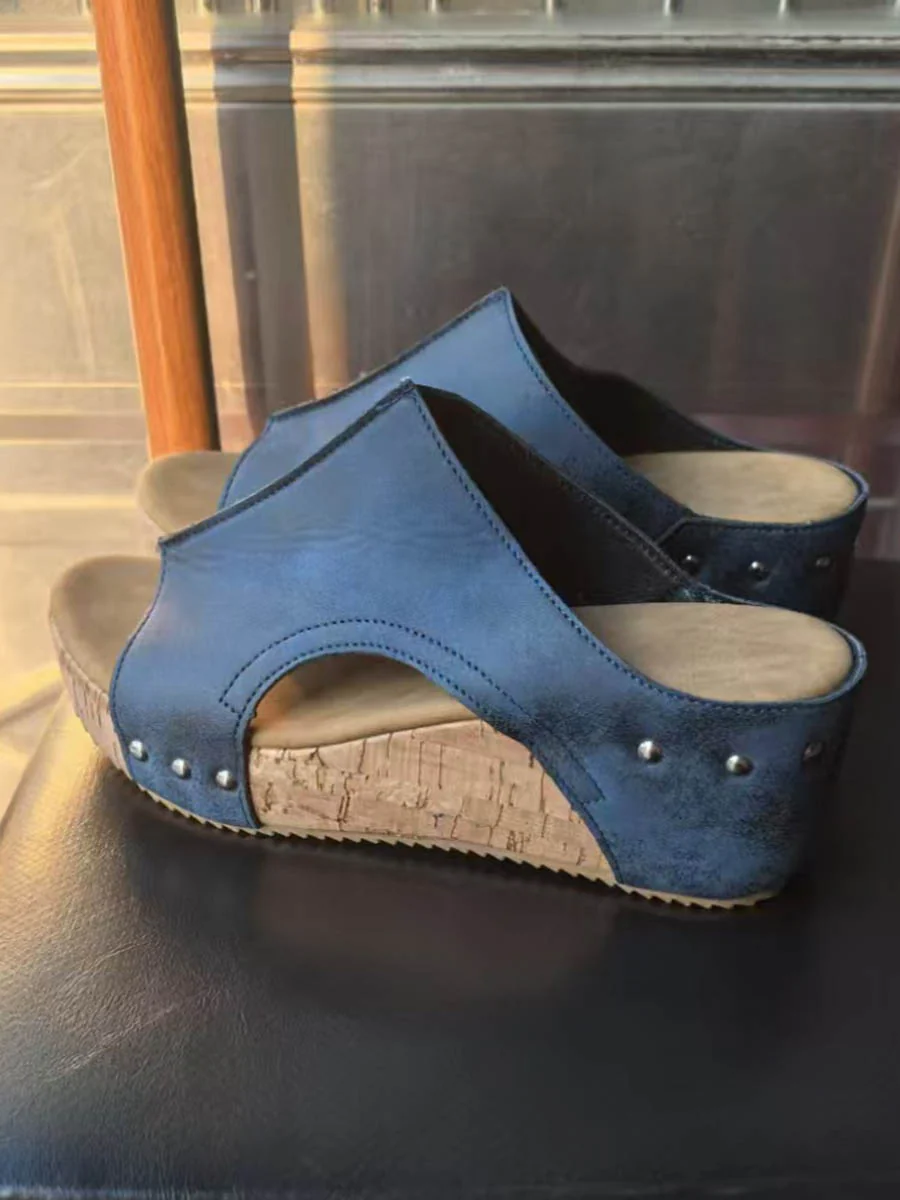 Hollow Peep Toe Slippers - Image 5