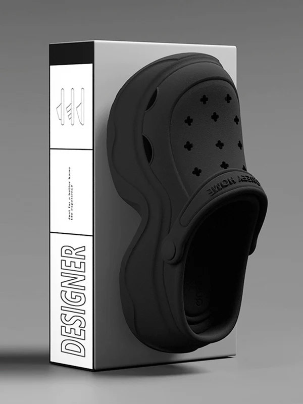 Hollow Round Cut Crocs Platform Shoes Sandals - Image 8