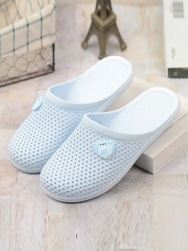 Hollow Round-Toe Mules&Slides Slippers - Image 2