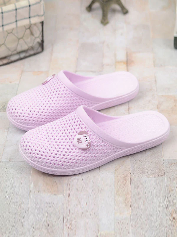 Hollow Round-Toe Mules&Slides Slippers - Image 3