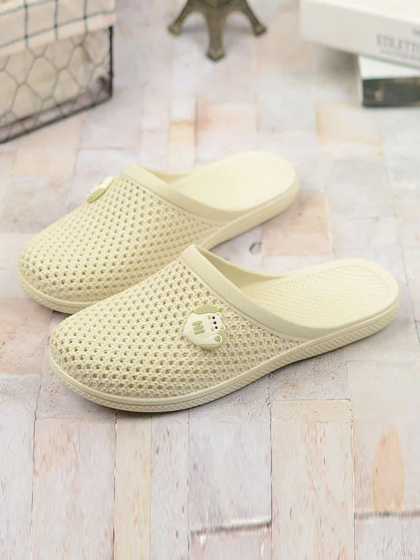 Hollow Round-Toe Mules&Slides Slippers - Image 4