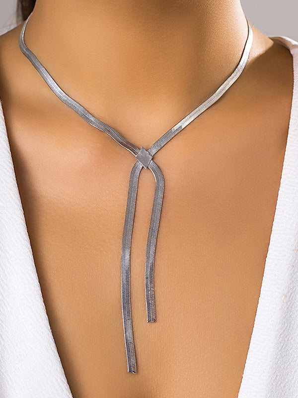 Hollow Solid Color Necklaces Accessories - Image 11