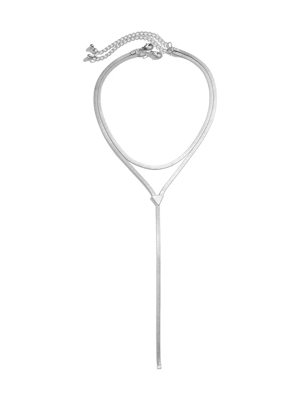 Hollow Solid Color Necklaces Accessories - Image 13