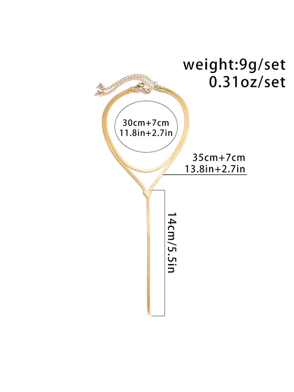 Hollow Solid Color Necklaces Accessories - Image 15