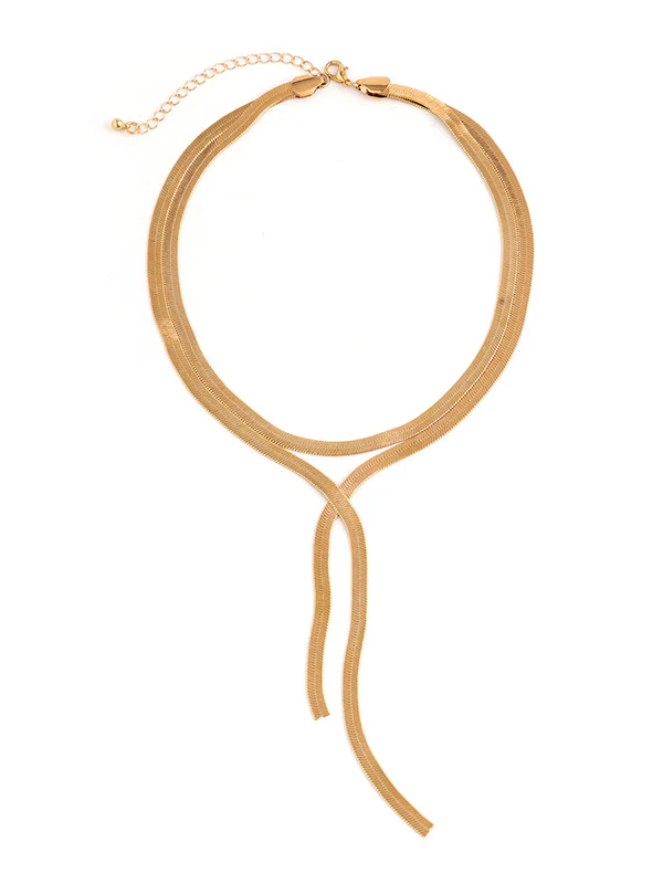 Hollow Solid Color Necklaces Accessories - Image 16
