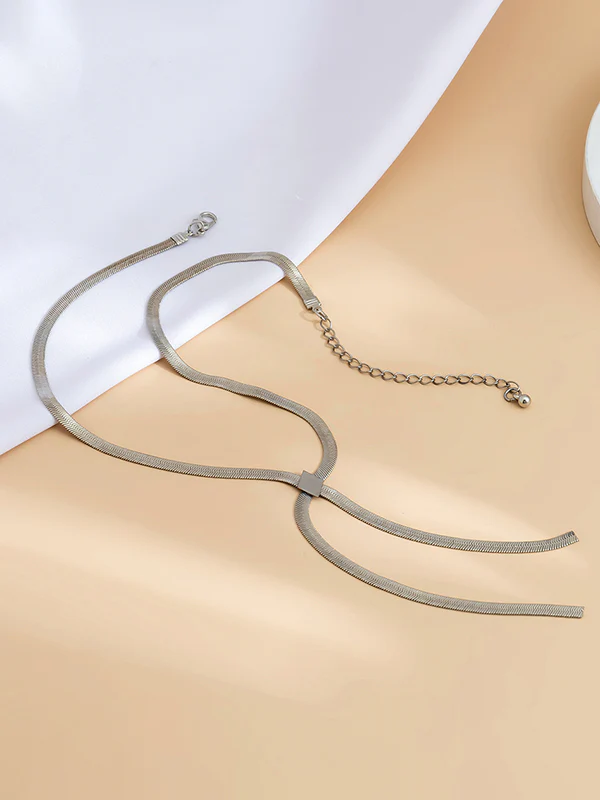 Hollow Solid Color Necklaces Accessories - Image 22